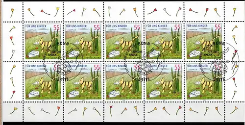 BRD Bund Kleinbogen 2557 gestempelt #ND520