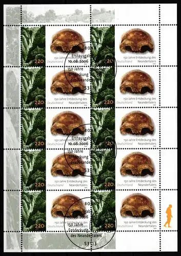 BRD Bund Kleinbogen 2553 gestempelt #ND518