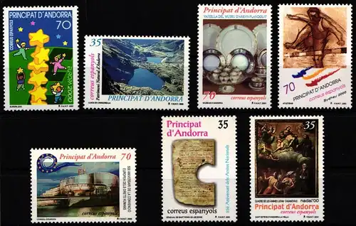 Andorra spanisch Jahrgang 2000 mit 271-278 ohne 273 postfrisch #KV377