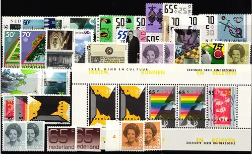 Niederlande Jahrgang 1986 mit 1285-1309 postfrisch #KV303