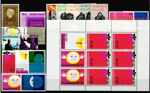Niederlande Jahrgang 1971 mit 956-973 postfrisch #KV288