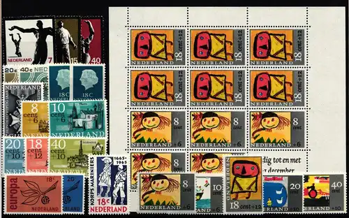 Niederlande Jahrgang 1965 mit 836-855 postfrisch #KV282