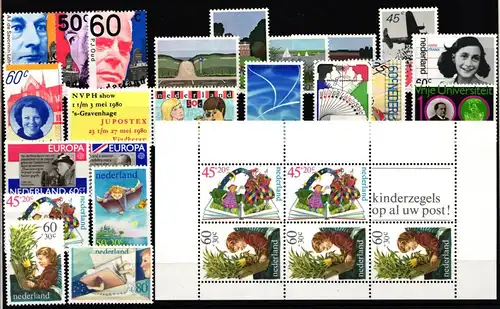 Niederlande Jahrgang 1980 mit 1151-1174 postfrisch #KV297