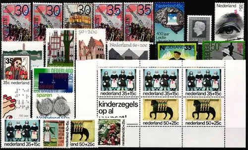 Niederlande Jahrgang 1975 mit 1043-1062 postfrisch #KV292
