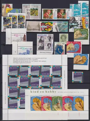 Niederlande Jahrgang 1990 mit 1375-1395 postfrisch #KV307