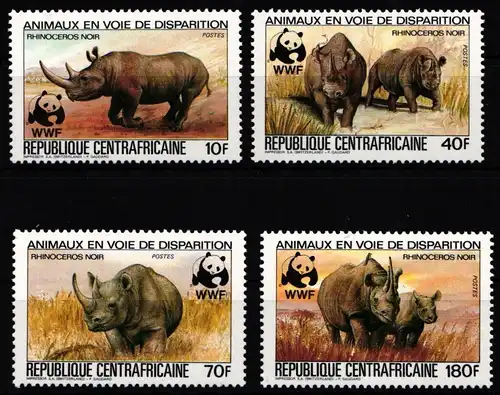 Zentralafr. Republik 985-988 postfrisch Wildtiere, Elefant #JW491