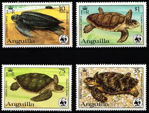 Anguilla 541-544 postfrisch Reptilien, Schildkröten #JW531