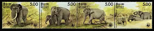 Sri Lanka 753-756 postfrisch Wildtiere, Elefanten #JW537