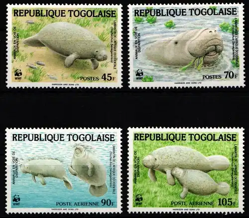 Togo 2042-2045 postfrisch Wildtiere, Seekühe #JW505