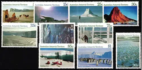 austr. Antarktisgebiete 63-72 postfrisch #JW577
