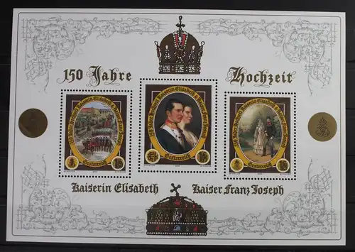 Österreich Block 23 mit 2473-2475 postfrisch #VU348