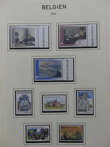 Belgien 1991-2000 postfrisch besammelt auf selbstgestalteten Seiten #LY826