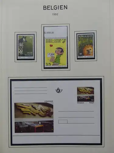Belgien 1991-2000 postfrisch besammelt auf selbstgestalteten Seiten #LY826
