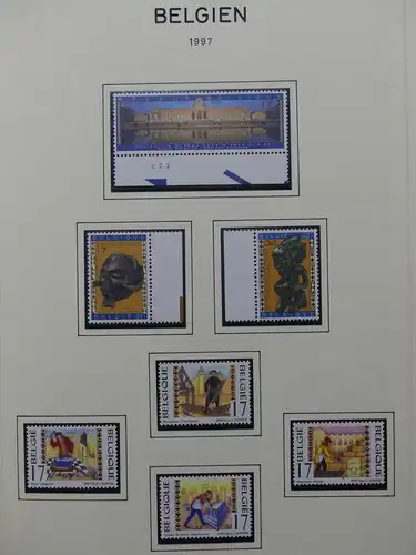 Belgien 1991-2000 postfrisch besammelt auf selbstgestalteten Seiten #LY826