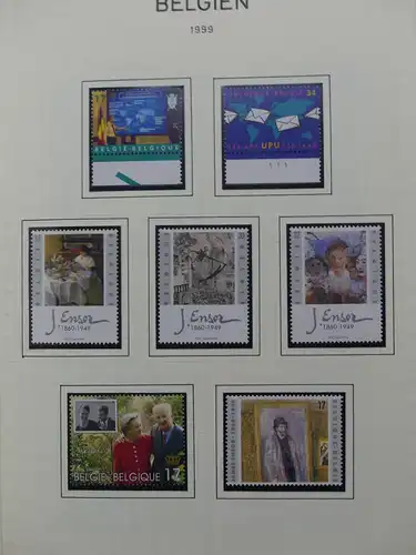 Belgien 1991-2000 postfrisch besammelt auf selbstgestalteten Seiten #LY826