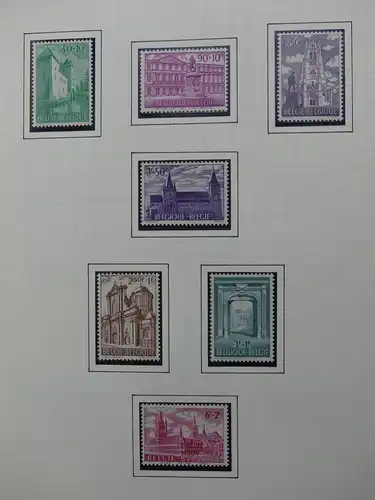 Belgien 1960-1974 postfrisch besammelt auf selbstgestalteten Seiten #LY825