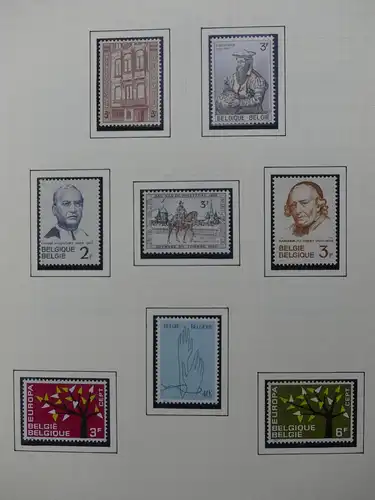 Belgien 1960-1974 postfrisch besammelt auf selbstgestalteten Seiten #LY825