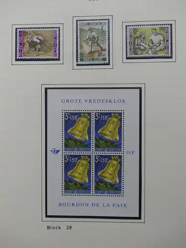 Belgien 1960-1974 postfrisch besammelt auf selbstgestalteten Seiten #LY825