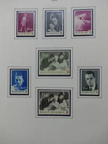 Belgien 1960-1974 postfrisch besammelt auf selbstgestalteten Seiten #LY825