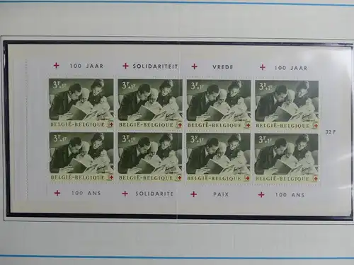 Belgien 1960-1974 postfrisch besammelt auf selbstgestalteten Seiten #LY825