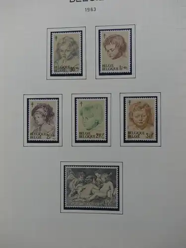 Belgien 1960-1974 postfrisch besammelt auf selbstgestalteten Seiten #LY825