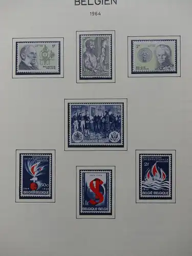 Belgien 1960-1974 postfrisch besammelt auf selbstgestalteten Seiten #LY825