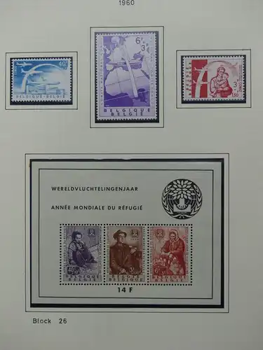 Belgien 1960-1974 postfrisch besammelt auf selbstgestalteten Seiten #LY825