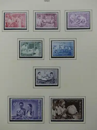 Belgien 1960-1974 postfrisch besammelt auf selbstgestalteten Seiten #LY825