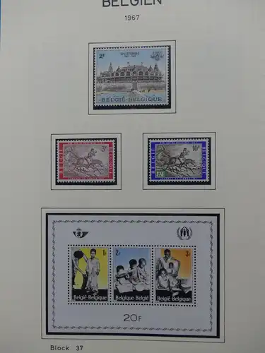 Belgien 1960-1974 postfrisch besammelt auf selbstgestalteten Seiten #LY825