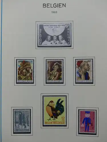 Belgien 1960-1974 postfrisch besammelt auf selbstgestalteten Seiten #LY825