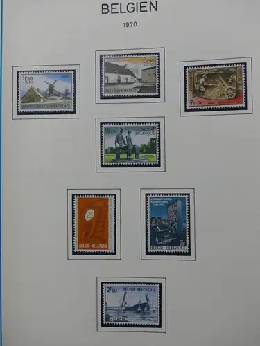 Belgien 1960-1974 postfrisch besammelt auf selbstgestalteten Seiten #LY825