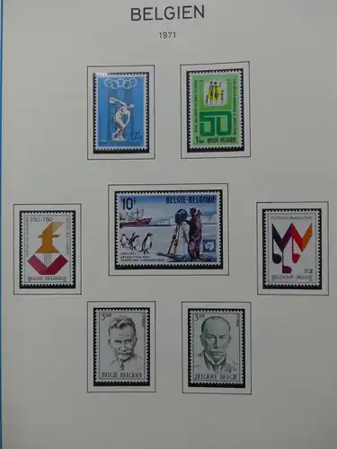 Belgien 1960-1974 postfrisch besammelt auf selbstgestalteten Seiten #LY825