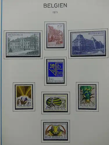 Belgien 1960-1974 postfrisch besammelt auf selbstgestalteten Seiten #LY825