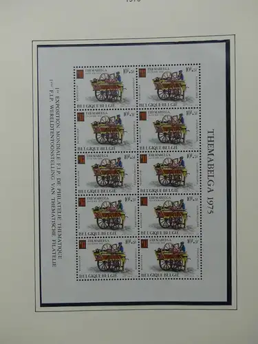 Belgien 1975-1990 postfrisch besammelt auf selbstgestalteten Seiten #LY824