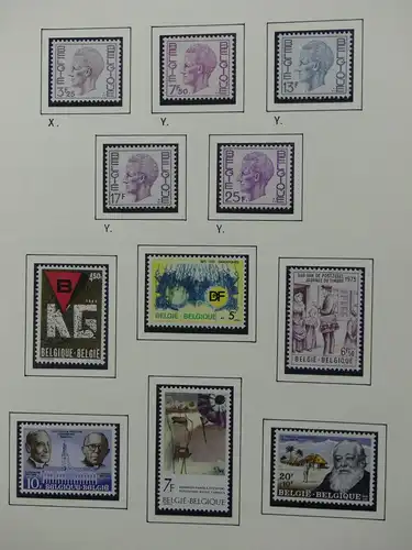 Belgien 1975-1990 postfrisch besammelt auf selbstgestalteten Seiten #LY824