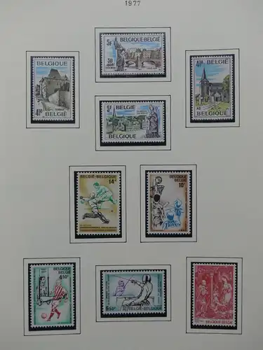 Belgien 1975-1990 postfrisch besammelt auf selbstgestalteten Seiten #LY824