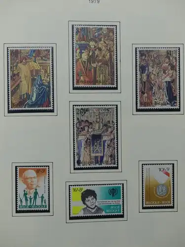 Belgien 1975-1990 postfrisch besammelt auf selbstgestalteten Seiten #LY824