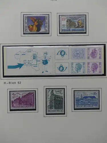 Belgien 1975-1990 postfrisch besammelt auf selbstgestalteten Seiten #LY824