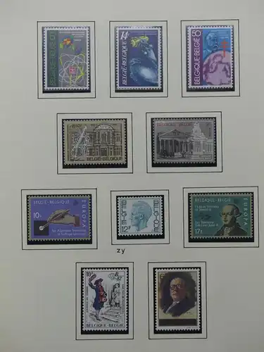 Belgien 1975-1990 postfrisch besammelt auf selbstgestalteten Seiten #LY824