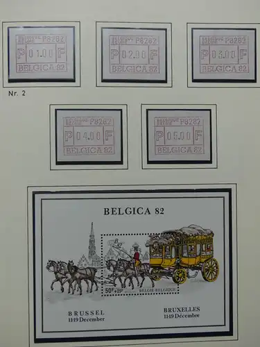 Belgien 1975-1990 postfrisch besammelt auf selbstgestalteten Seiten #LY824