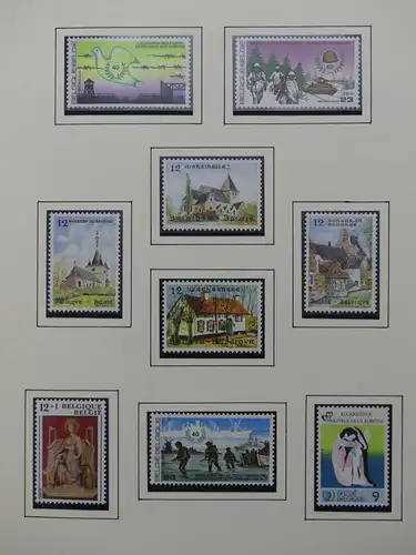 Belgien 1975-1990 postfrisch besammelt auf selbstgestalteten Seiten #LY824