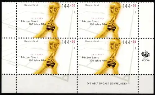 BRD Bund Viererblock 2386 postfrisch #ND829