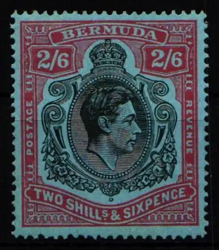 Bermuda 112 mit Falz König George VI. #NB083