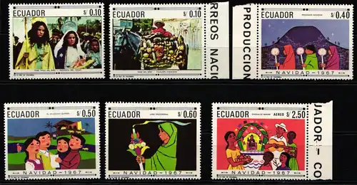 Ecuador 1392-1397 postfrisch Weihnachten #NB053