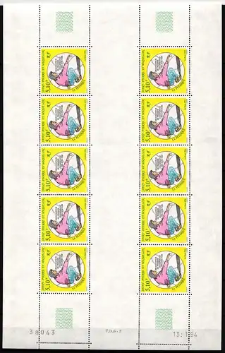 St. Pierre et Miquelon 671 postfrisch als Kleinbogen #NB105