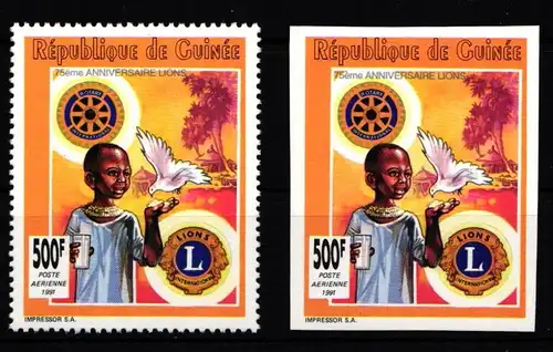 Guinea 1347 A+B postfrisch Rotarier #NB120