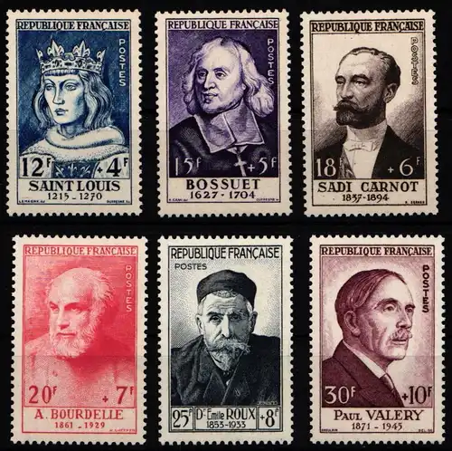 Frankreich 1015-1020 postfrisch Persönlichkeiten #NB069