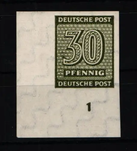 SBZ 135 wb Xu postfrisch vom Eckrand, Attest Jasch BPP #NB509