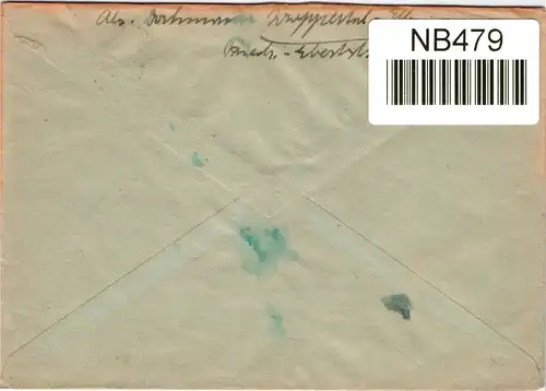 BRD Bund 154 auf Brief als Einzelfrankatur #NB479