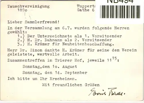 BRD Bund S 37 u.a. auf Postkarte als Mischfrankatur portogerecht #NB494